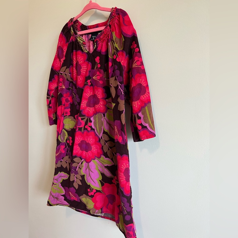 Gap Girls Floral Corduroy Dress Medium (Size 8) - Picture 6 of 7